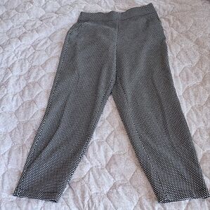 Chic Black and White Polka Dot Pants